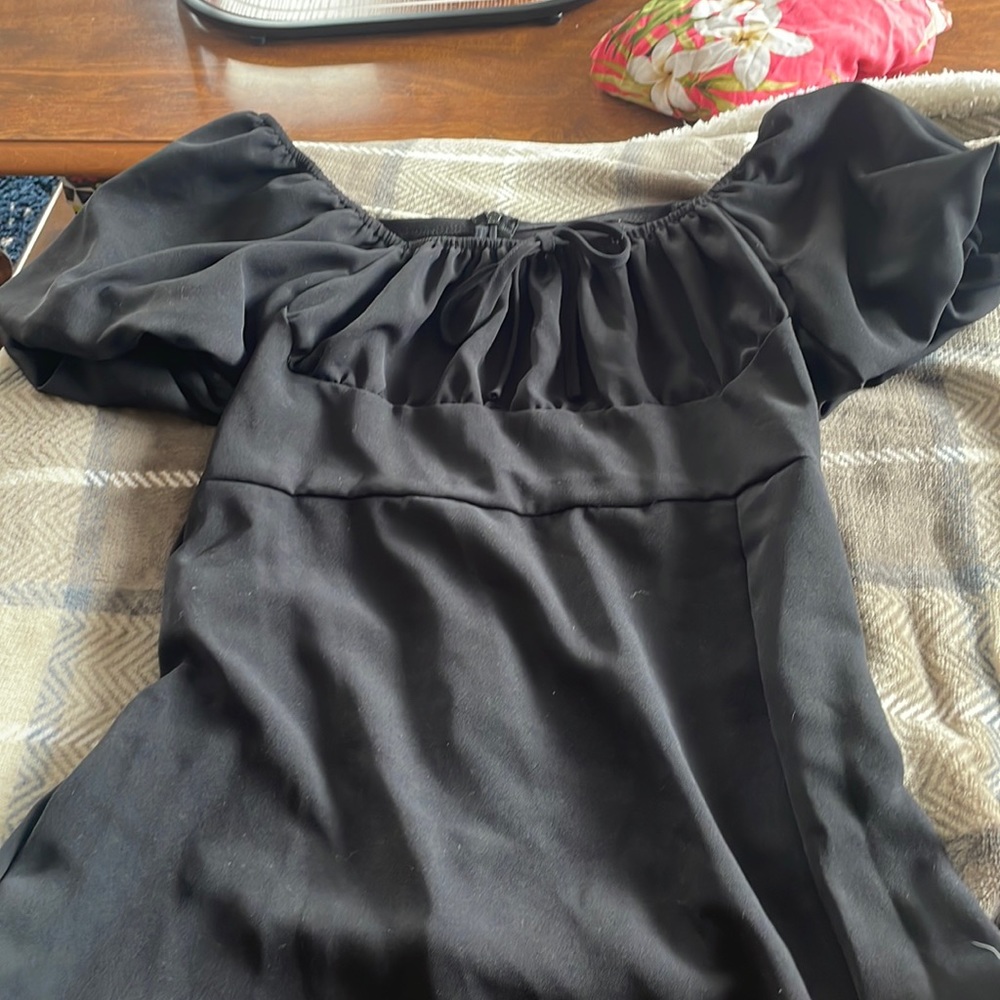 New square neck dress